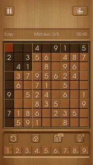 wood sudoku iphone screenshot 1