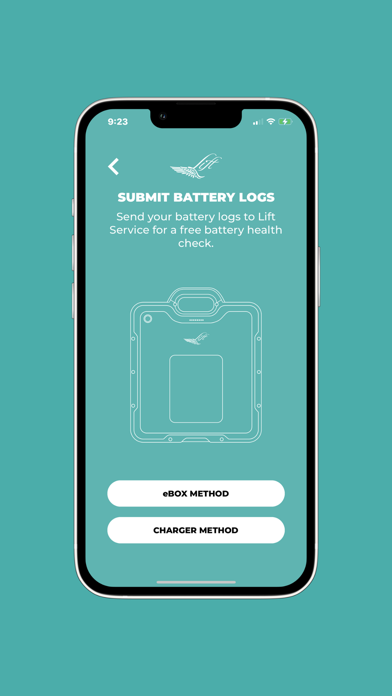 Lift Foils Battery Support Screenshot