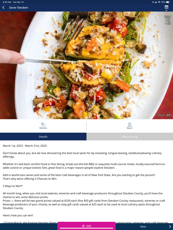 Explore Steuben iPad screenshot 8 - Travel app
