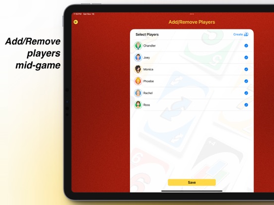 UNO! Score: Scoreboard Master iPad screenshot 3 - Entertainment app