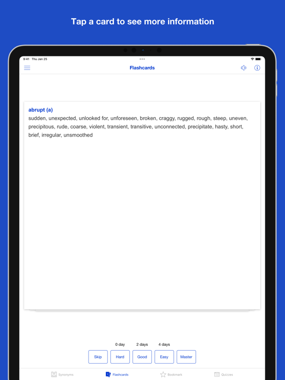 Screenshot #6 pour English Synonym Flashcards