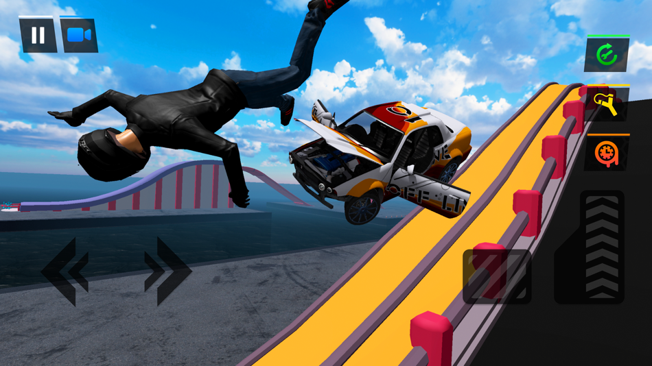 #3. Stunt Car Crash Simulator 3D (iOS) 由: Yevhen Isayev