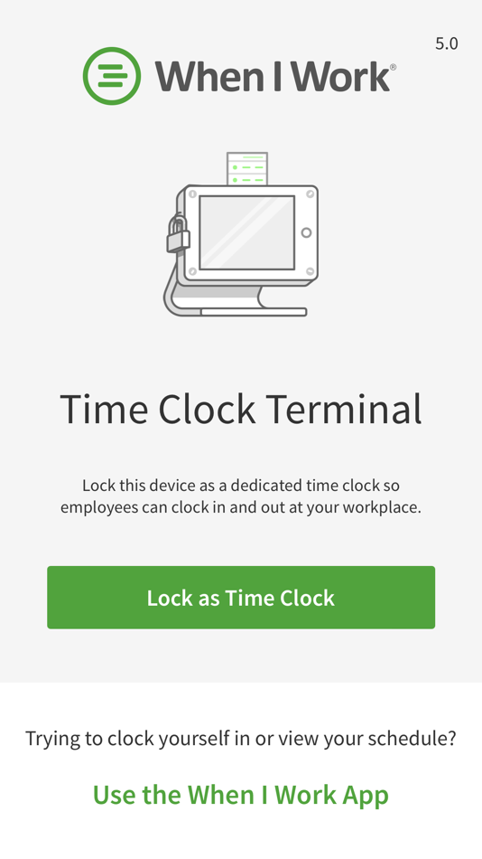 #1. Time Clock Terminal (iOS) 由: When I Work, Inc.