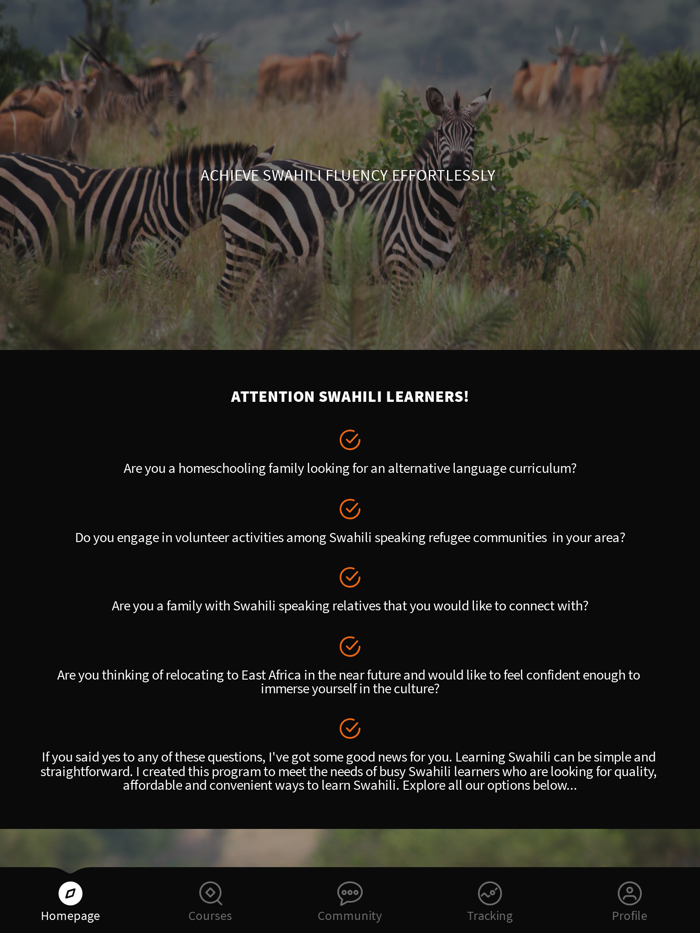 LSN SWAHILI FOR HOAMIs