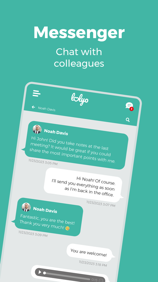 #2. LOLYO Employee-App (iOS) 由: cycoders GmbH