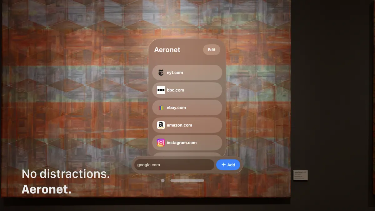 Aeronet screenshot 1