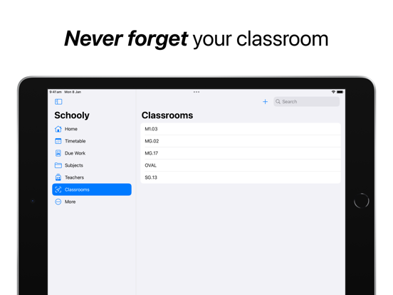 Schooly: School Organiser iPad screenshot 6 - Education app
