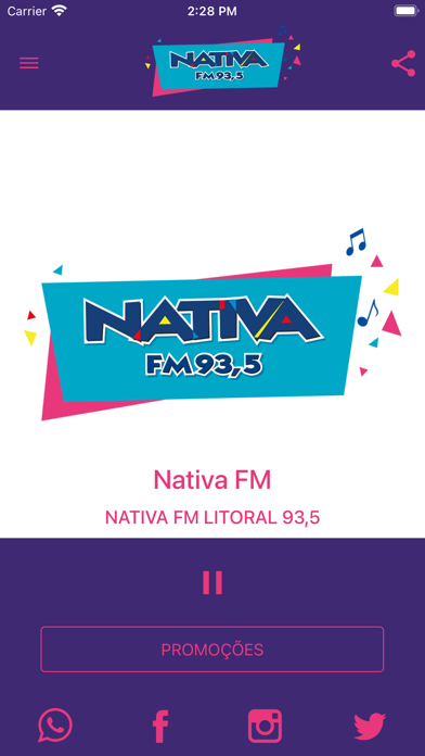 NATIVA FM LITORAL Screenshot
