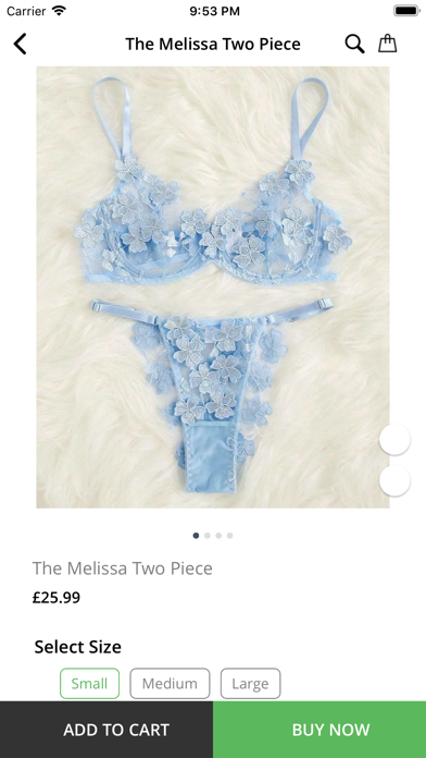 Liliosa Lingerie Screenshot