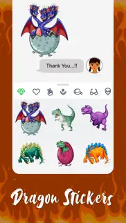 dragon adventure sticker pack iphone screenshot 4