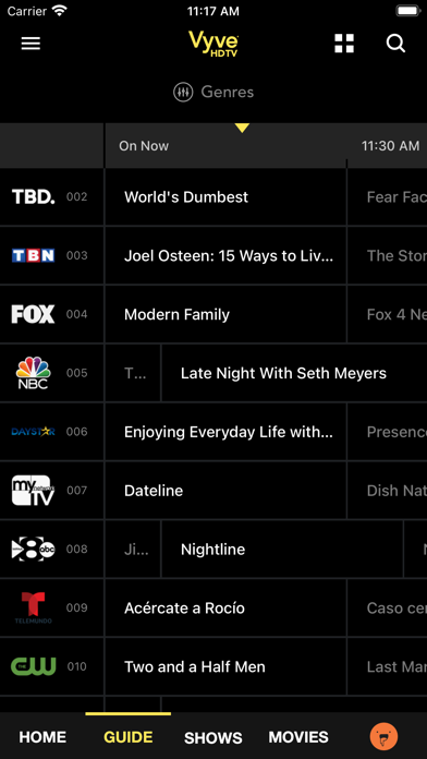 Vyve HDTV Screenshot