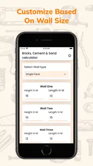 construction bricks calculator iPhone Captures Décran 2