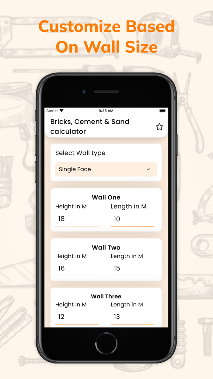 Bricks Cement Sand Calculator