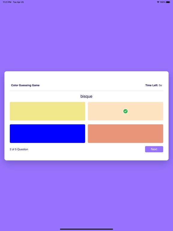 Screenshot #4 pour Color Quiz Puzzle Game