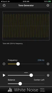 tone generator: audio sound hz iphone screenshot 2