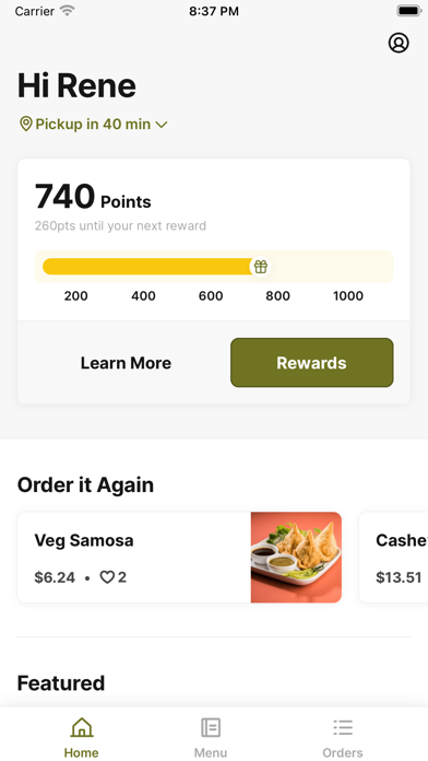 Rao Gari Vindu Indian Cuisine Screenshot 1 - AppWisp.com