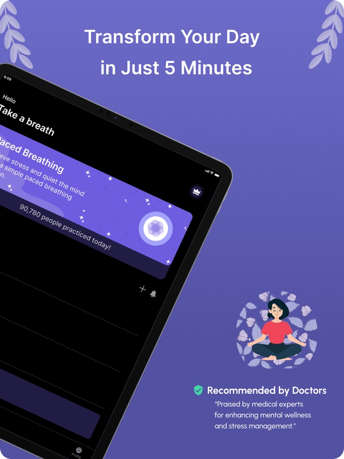 Paced Breathing Exercises App