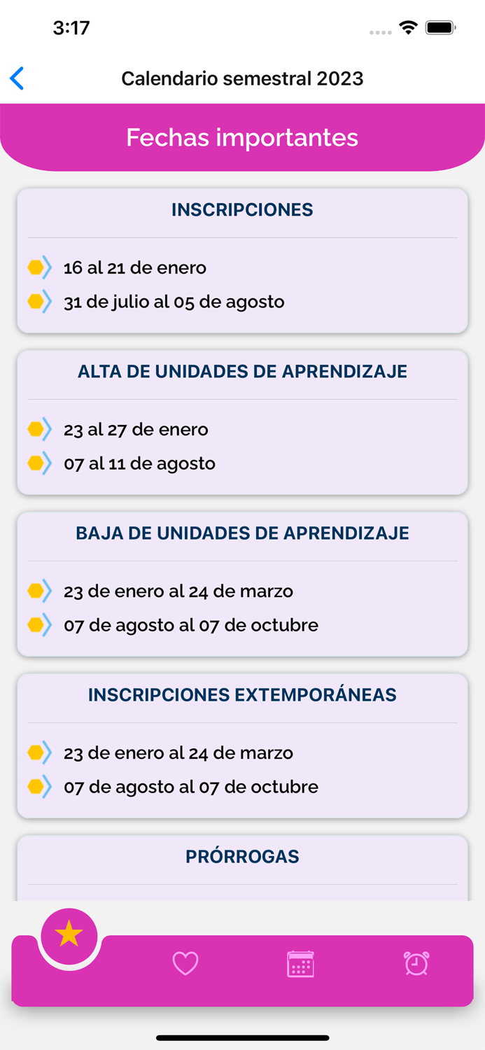 Calendario Académico UG