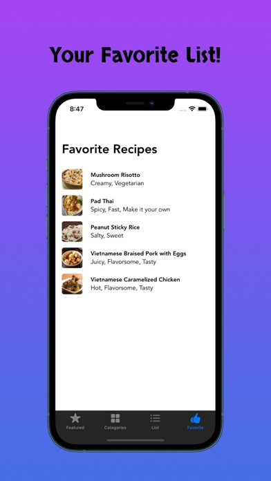 Home Cooking Recipes Screenshot