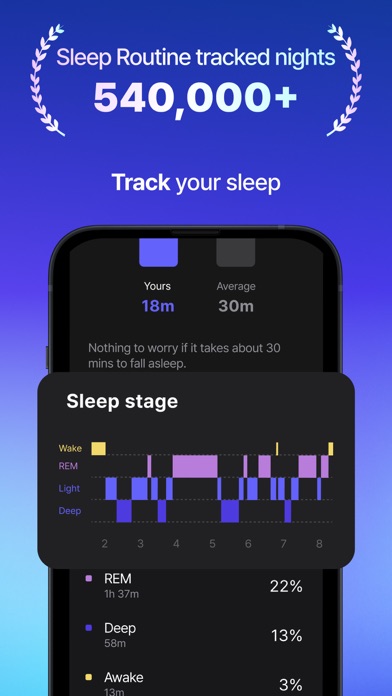 Sleep Routine: Tracker, Alarm Screenshot