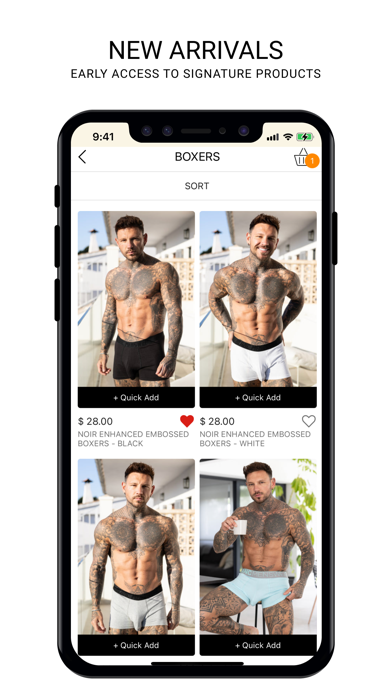 Blanc Menswear Screenshot