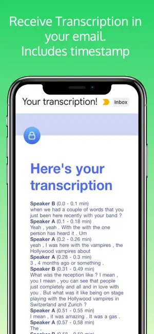 Transcribe Audio message text4+_4
