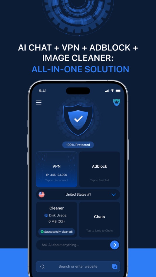 #1. AI Utility Protection VPN Chat (iOS) 由: KV-LAB SIA