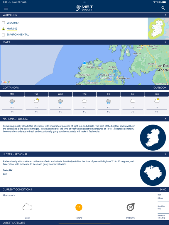 Screenshot #6 pour Met Éireann Weather Ireland