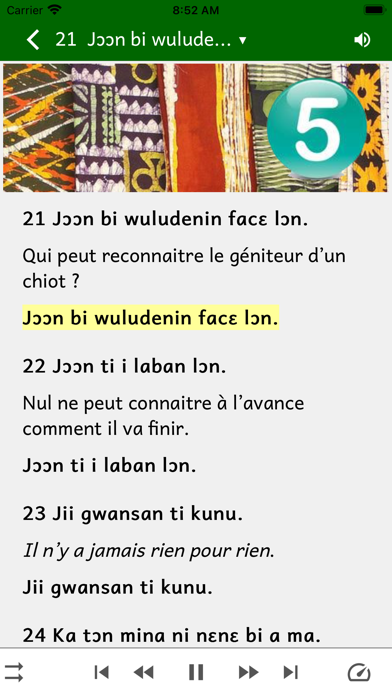 Dioula Proverbes Screenshot