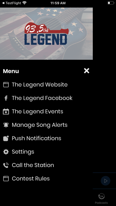 93.5 The Legend Screenshot