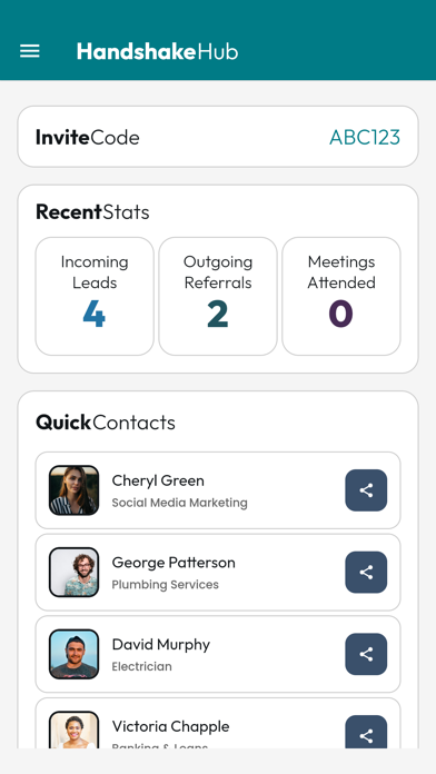 HandshakeHub Screenshot