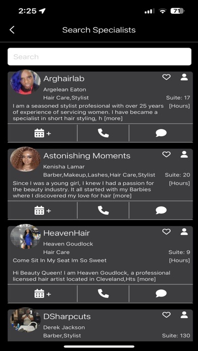 LUX'E Salon Suites Screenshot