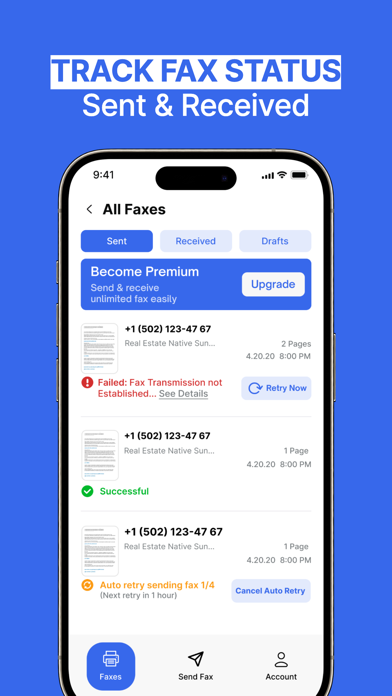FaxUp - Send Fax From Phone Screenshot