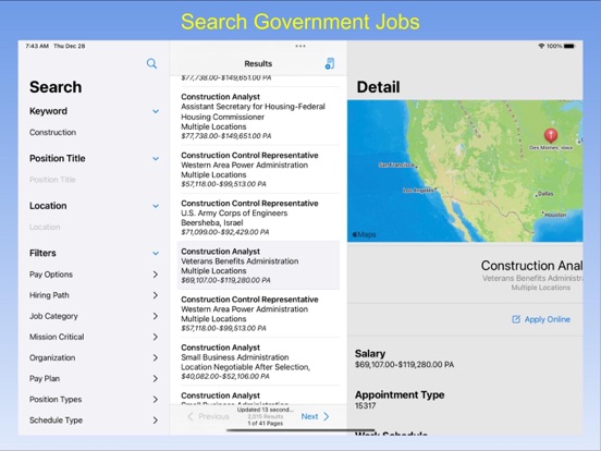 Screenshot #4 pour Gov Job Search