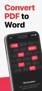 PDF to Word. Easy Converter screenshot #1 for iPhone