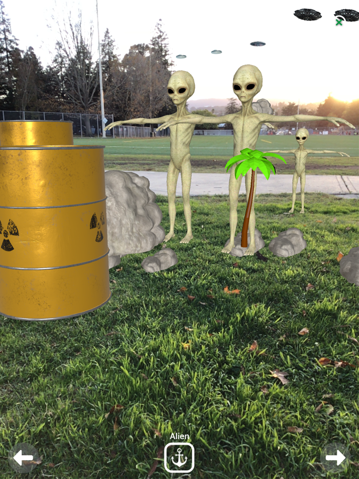 Augmented Reality UFO Stickers