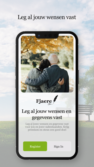 Fjaere - Uitvaartwensen Screenshot