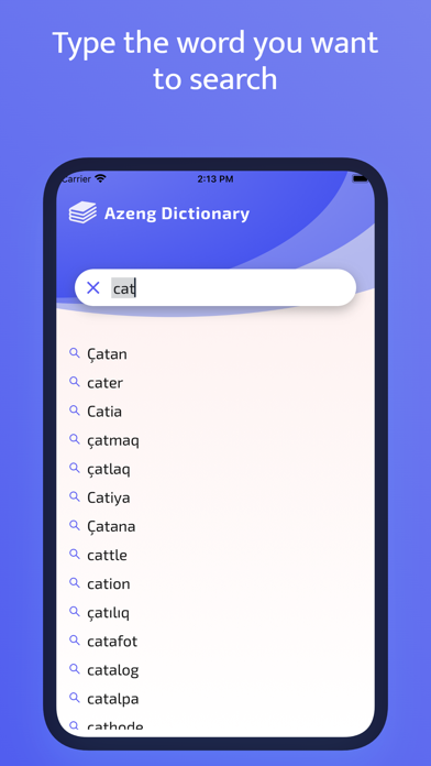 Azeng Dictionary Screenshot