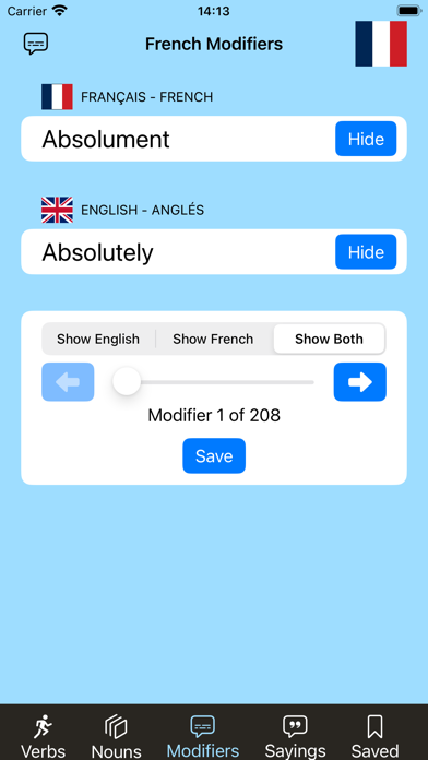 French Vocab! Screenshot