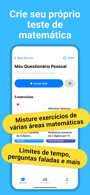 Matematica - Jogo de Math Quiz na App Store