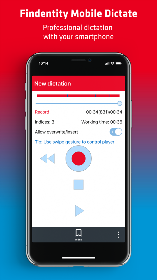 #2. Findentity Mobile Dictate (iOS) 由: Thax Software GmbH