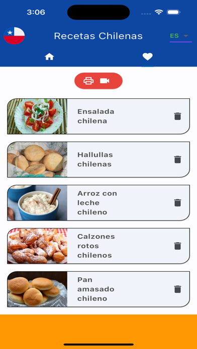 Recetas de comida chilena Screenshot