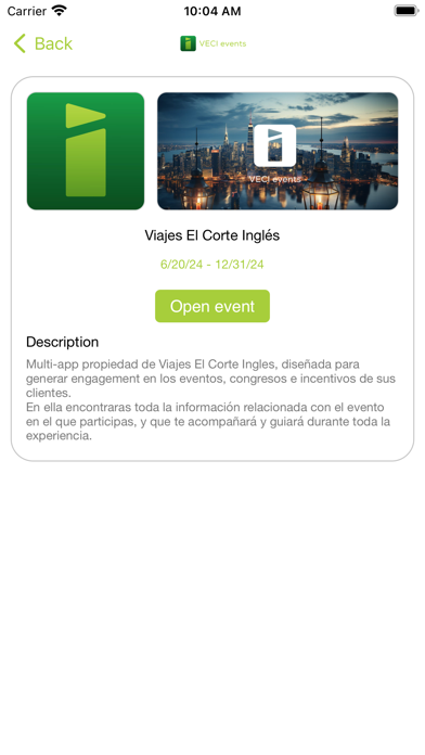 Viajes El Corte Inglés App Screenshot 2 - AppWisp.com Viajes El Corte Inglés App Screenshot 2 - AppWisp.com