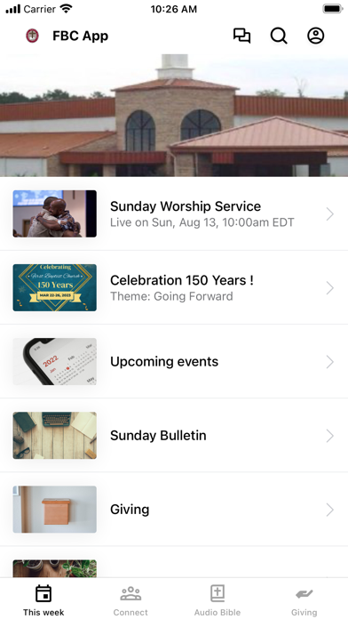 First Baptist-Carrollton App Screenshot