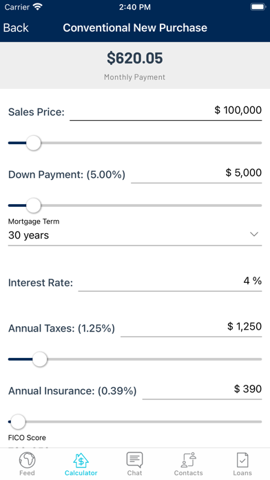 Chartway Mortgage Express Screenshot