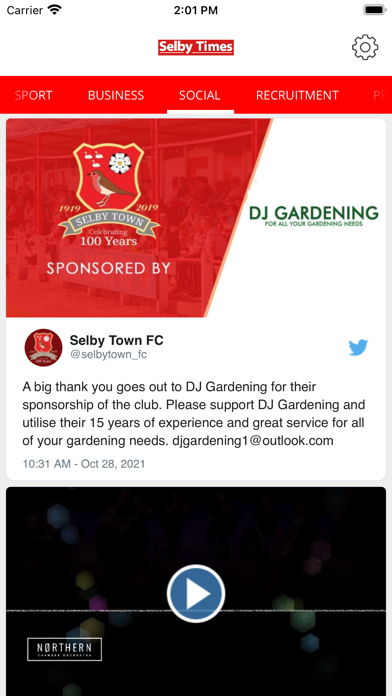 Selby Times Live Screenshot