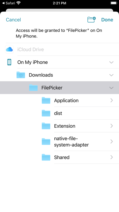 File Picker Screenshot