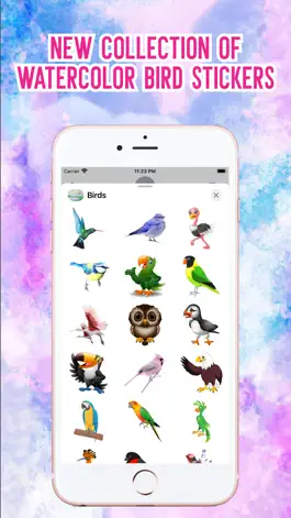 Game screenshot Watercolor Birds Stickers! apk
