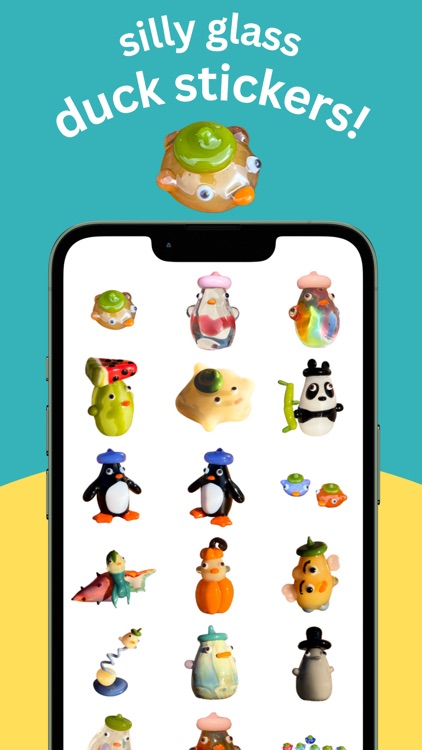 Jackie's Glass Duck Stickers