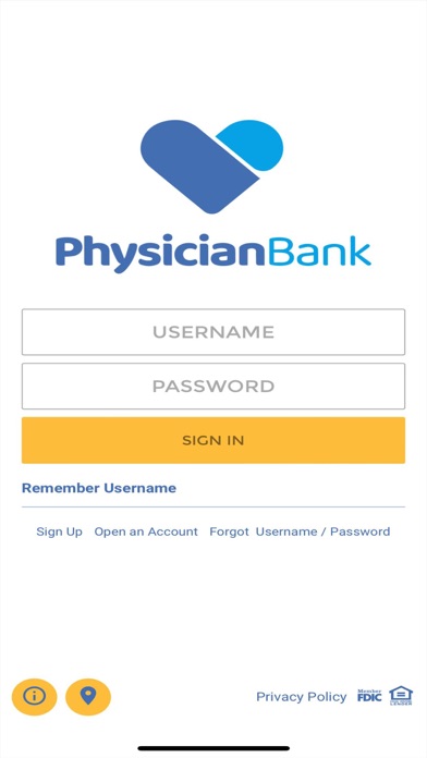Physician Bank Mobile Screenshot